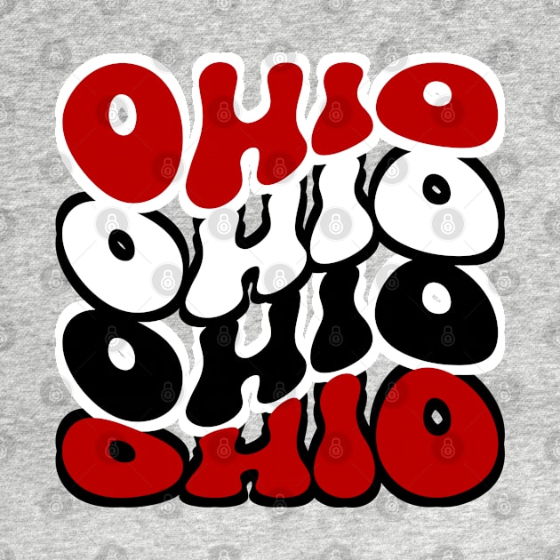Retro Groovy Ohio by Official Friends Fanatic